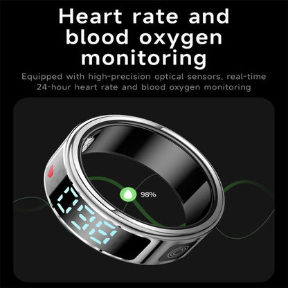 SR08 SIZE 9 Smart Ring, Support Hand Gestures Control / Health Monitoring / Multiple Sports Modes