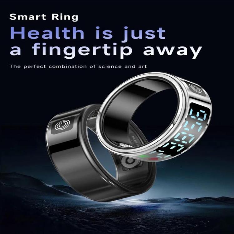 SR08 SIZE 12 Smart Ring, Support Hand Gestures Control / Health Monitoring / Multiple Sports Modes