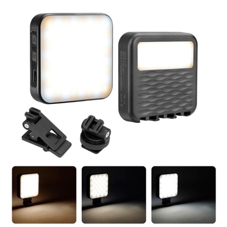 C49 Dual Side Fill Light Mini Portable 3 Color Temperatures Photography Video Light, C49