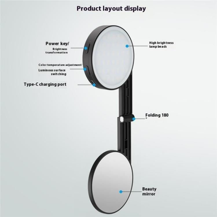 M38 Portable Photography Live MagSafe Magnetic Phone Fill Light, M38