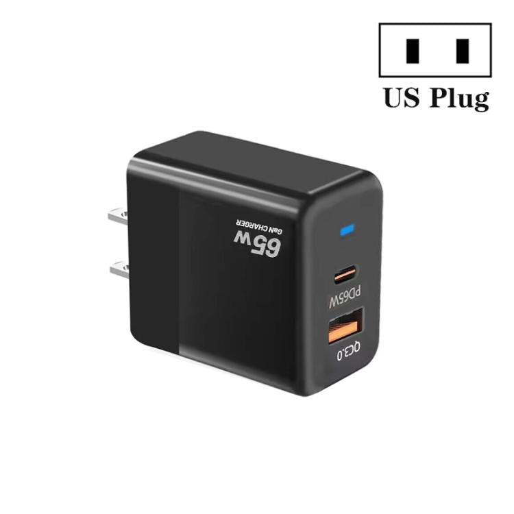PD41 GaN PD 45W + USB Charger with USB-C to USB-C / 8 Pin Data Cable for iPhone, US Plug, US Plug