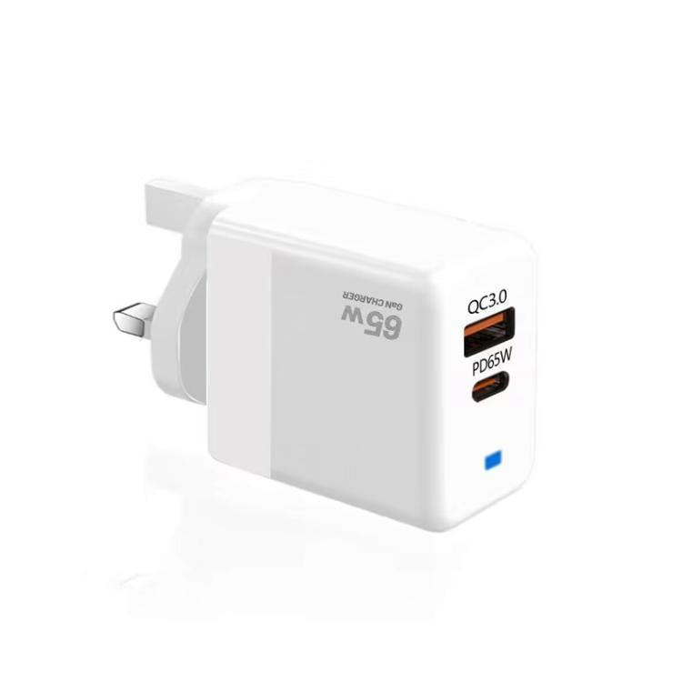 PD41 GaN PD 45W + USB Charger with Type-C to Type-C Data Cable, UK Plug, US Plug