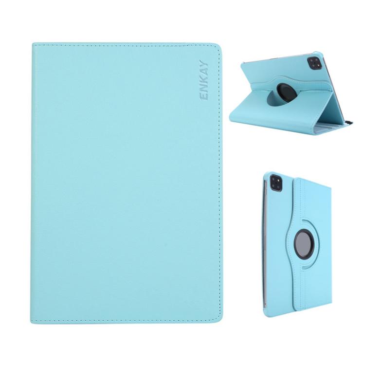 ENKAY 360 Degree Rotation Litchi Leather Smart Tablet Case���������������������������������������...