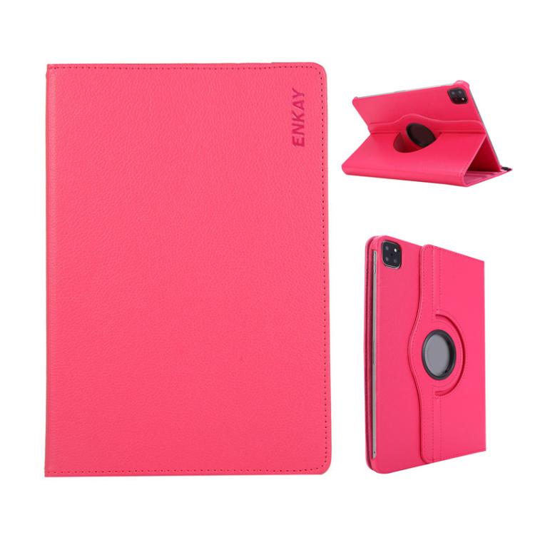 ENKAY 360 Degree Rotation Litchi Leather Smart Tablet Case���������������������������������������...