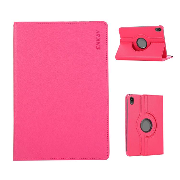 ENKAY 360 Degree Rotation Litchi Leather Smart Tablet Case���������������������������������������...