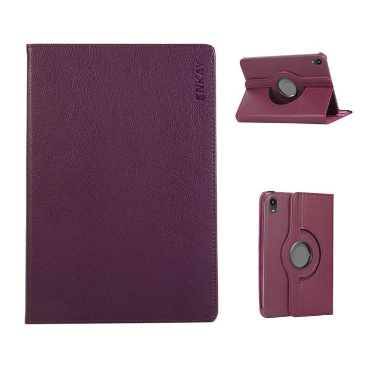 ENKAY 360 Degree Rotation Litchi Leather Smart Tablet Case���������������������������������������...