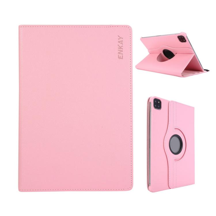 ENKAY 360 Degree Rotation Litchi Leather Smart Tablet Case���������������������������������������...