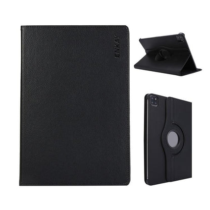 ENKAY 360 Degree Rotation Litchi Leather Smart Tablet Case