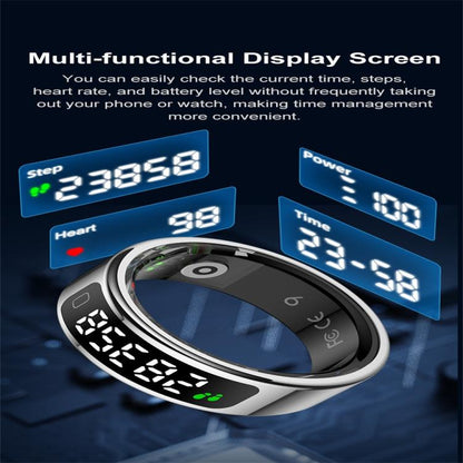 R11C SIZE 8 Smart Ring, Support Heart Rate / Blood Oxygen / Sleep Monitoring / Multiple Sport Modes