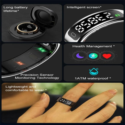 R11C SIZE 9 Smart Ring, Support Heart Rate / Blood Oxygen / Sleep Monitoring / Multiple Sport Modes
