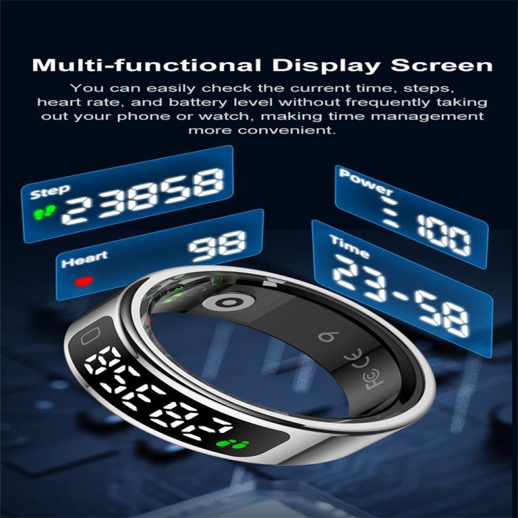 R11C SIZE 9 Smart Ring, Support Heart Rate / Blood Oxygen / Sleep Monitoring / Multiple Sport Modes