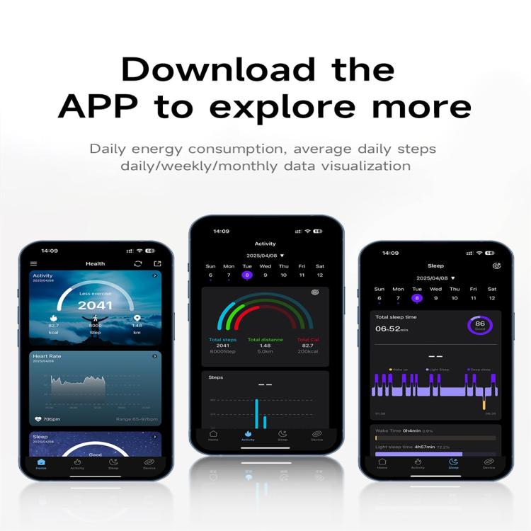 SY01 SIZE 8 Smart Ring, Support Heart Rate / Blood Oxygen / Sleep Monitoring / Multiple Sport Modes