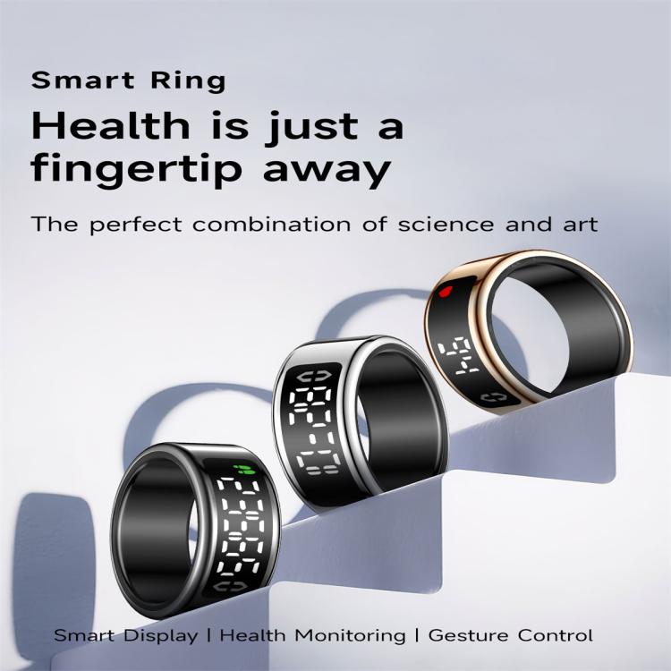 SY01 SIZE 12 Smart Ring, Support Heart Rate / Blood Oxygen / Sleep Monitoring / Multiple Sport Modes