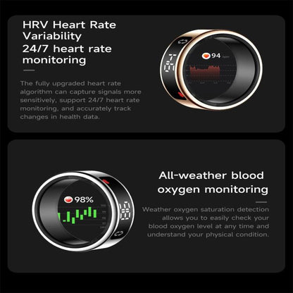 SY01 SIZE 12 Smart Ring, Support Heart Rate / Blood Oxygen / Sleep Monitoring / Multiple Sport Modes
