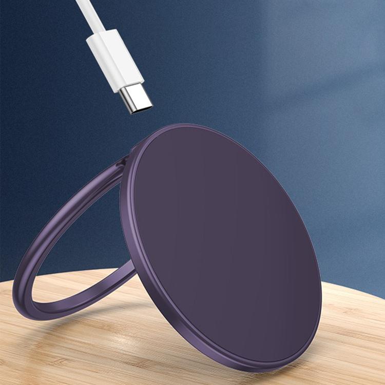 Ring Bracket Magnetic Wireless Fast Charger 15W Aluminum Alloy Stand