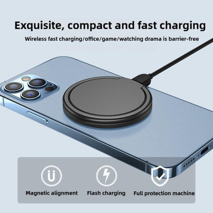 Ring Bracket Magnetic Wireless Fast Charger 15W Aluminum Alloy Stand