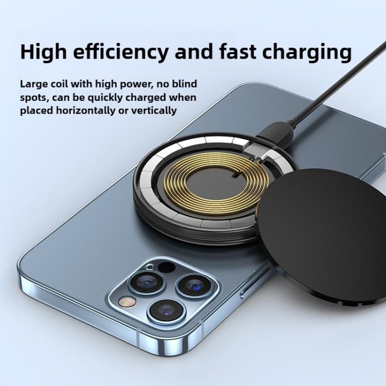 Ring Bracket Magnetic Wireless Fast Charger 15W Aluminum Alloy Stand