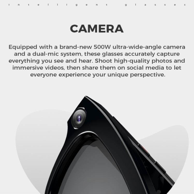 M01 Smart Glasses, with HD Camera, Support Bluetooth Call, AI Intelligent Translation