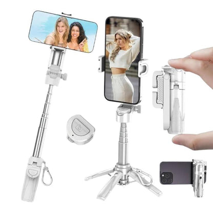 Jmary MT-18 Extendable Phone Holder Wireless Control Mini Phone Selfie Stick Tripod, MT-18 (White...