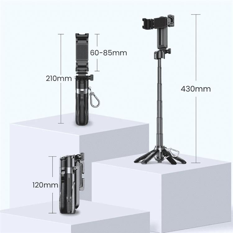 Jmary MT-18 Extendable Phone Holder Wireless Control Mini Phone Selfie Stick Tripod, MT-18 (White...