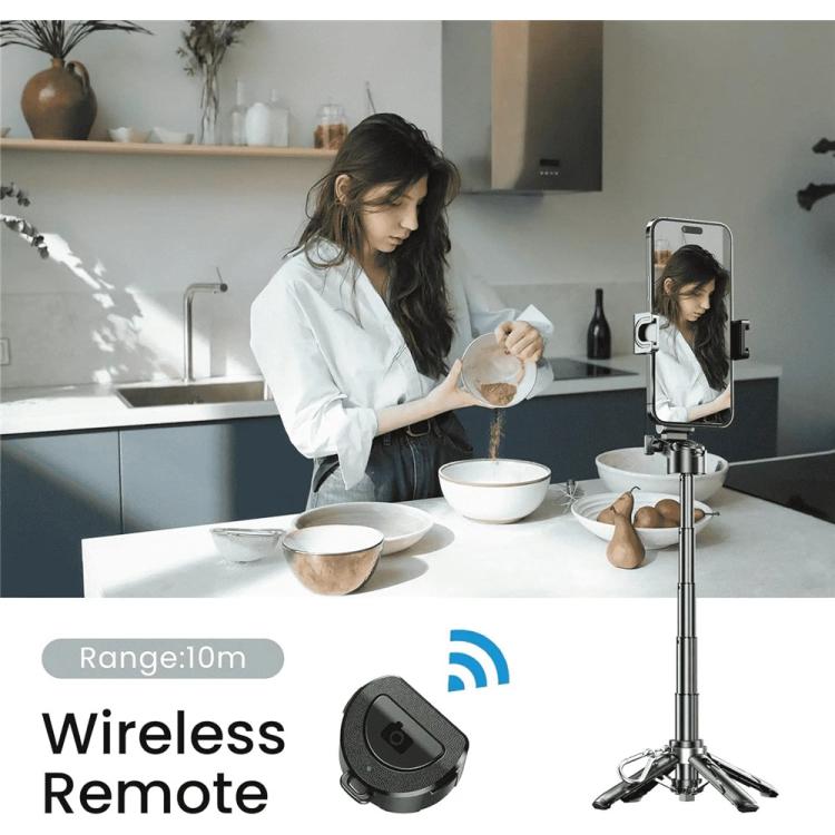 Jmary MT-18 Extendable Phone Holder Wireless Control Mini Phone Selfie Stick Tripod, MT-18 (White...