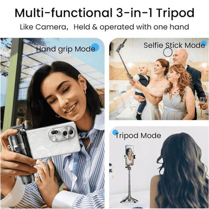 Jmary MT-18 Extendable Phone Holder Wireless Control Mini Phone Selfie Stick Tripod, MT-18 (White...