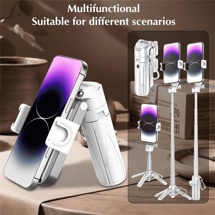 Jmary MT-18 Extendable Phone Holder Wireless Control Mini Phone Selfie Stick Tripod, MT-18 (White...