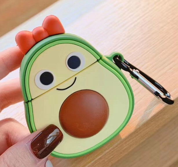 For Apple AirPods 1/2 Generation Universal Couple Avocado And Pineapple Bluetooth Headphone Prote...