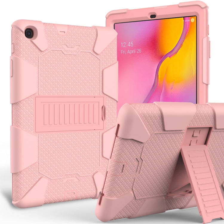 Sockproof Two-Color Silicone Protection Shell For Galaxy Tab A 10.1 (2019) / T510 ,With Holder���...