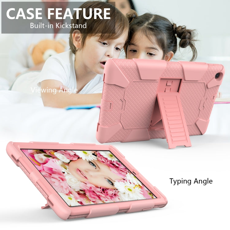 Sockproof Two-Color Silicone Protection Shell For Galaxy Tab A 10.1 (2019) / T510 ,With Holder���...