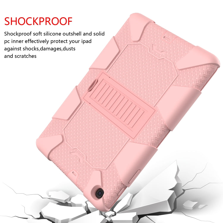 Sockproof Two-Color Silicone Protection Shell For Galaxy Tab A 10.1 (2019) / T510 ,With Holder���...
