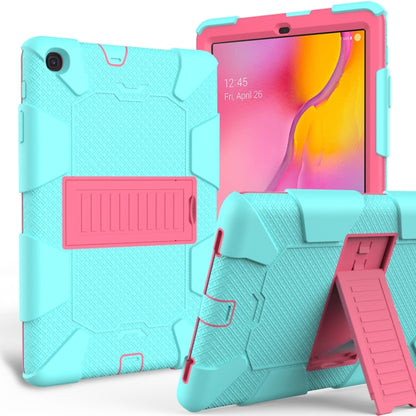 Sockproof Two-Color Silicone Protection Shell For Galaxy Tab A 10.1 (2019) / T510 ,With Holder���...