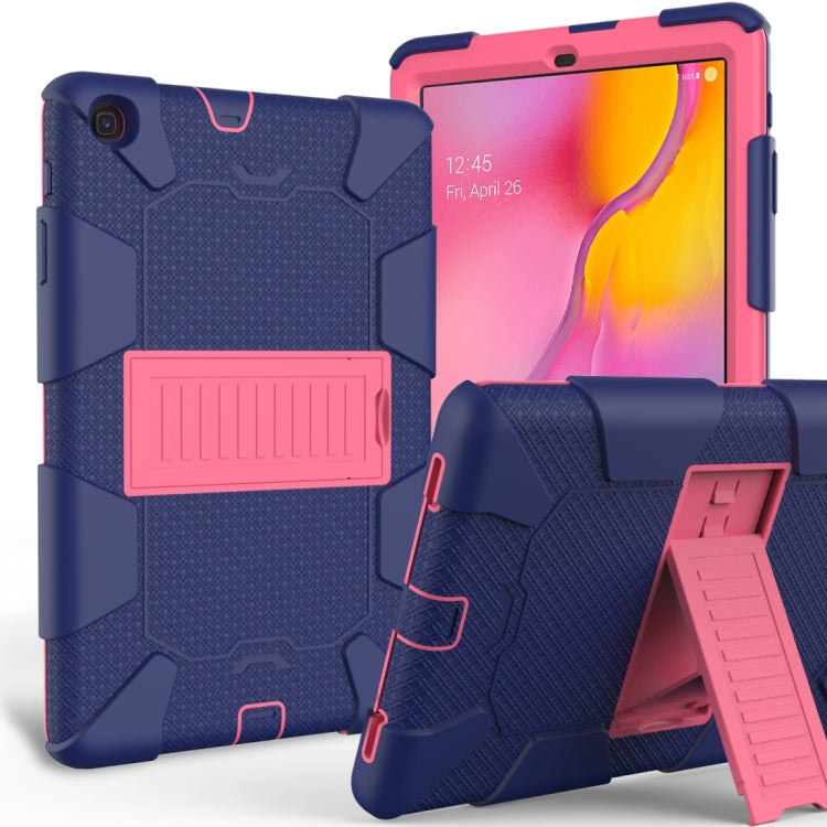 Sockproof Two-Color Silicone Protection Shell For Galaxy Tab A 10.1 (2019) / T510 ,With Holder���...