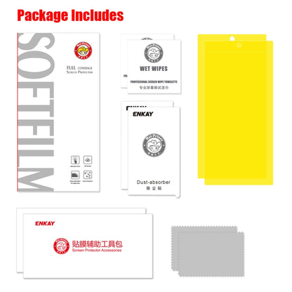 2 PCS ENKAY Hat-Prince 0.1mm 3D Full Screen Protector Explosion-proof Hydrogel Film for����������...