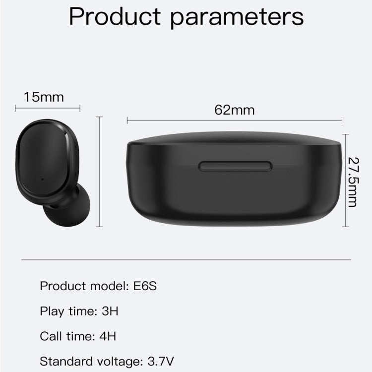 E6S LED Display Wireless Earphone TWS  Bluetooth V5.3 Headsets Waterproof Bluetooth Earbuds������...