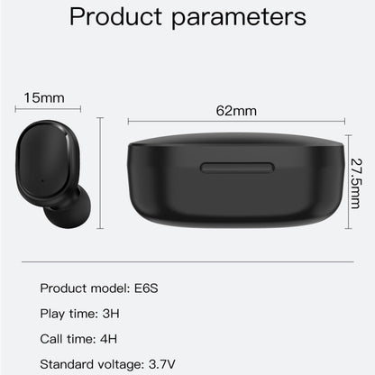 E6S LED Display Wireless Earphone TWS  Bluetooth V5.3 Headsets Waterproof Bluetooth Earbuds������...