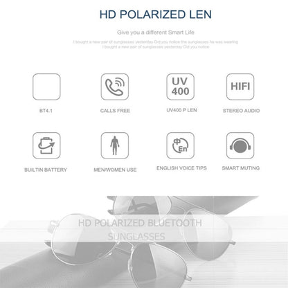A8 Wireless Earphone Bluetooth Headset Sunglasses Music Headphones Smart Glasses Earbud Hands-fre...