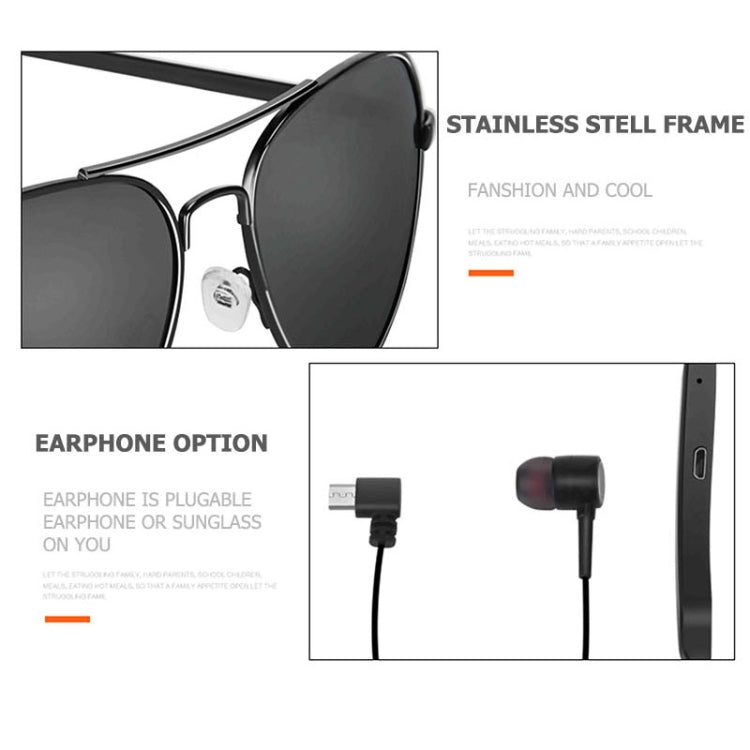 A8 Wireless Earphone Bluetooth Headset Sunglasses Music Headphones Smart Glasses Earbud Hands-fre...
