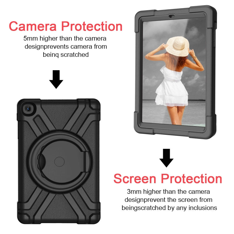 EVA + PC Flat Protective Shell with 360 ° Rotating Bracket, For Galaxy Tab A 10.1 (2019)