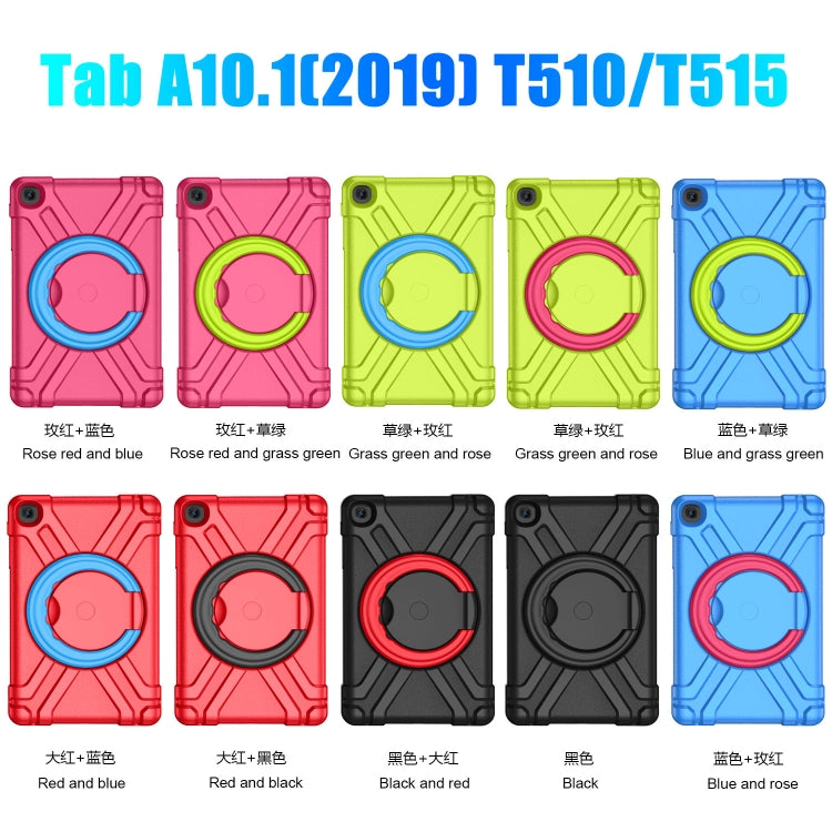 EVA + PC Flat Protective Shell with 360 ° Rotating Bracket, For Galaxy Tab A 10.1 (2019)