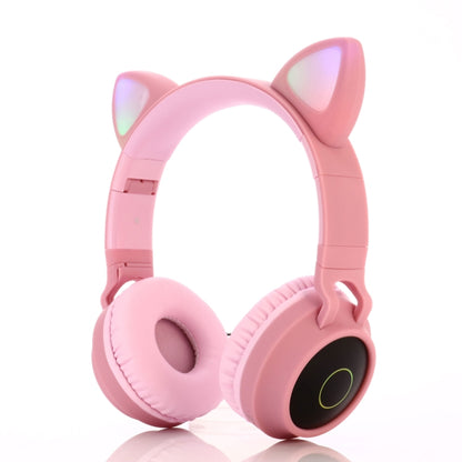 Cute Cat Ear Bluetooth 5.0 Headphones Foldable On-Ear Stereo Wireless Headset Headphone with Mic ...