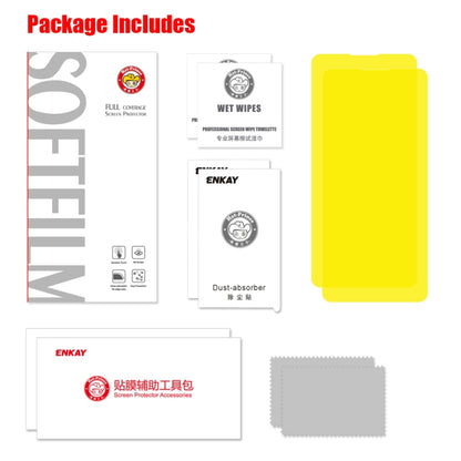 2 PCS ENKAY Hat-Prince 0.1mm 3D Full Screen Protector Explosion-proof Hydrogel Film, For OnePlus ...