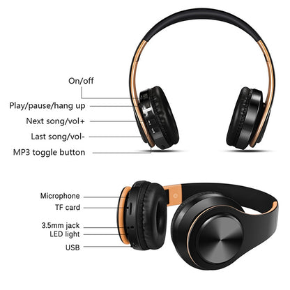 Tourya B7 Wireless Bluetooth Headset Foldable Headphone Adjustable Earphones with Microphone�����...