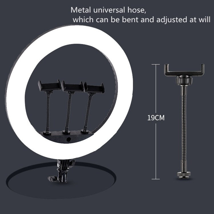 HQ-21N 21 inch 52.5cm LED Ring Vlogging Photography Video Lights Kits with Remote Control & Phone...