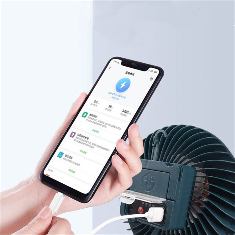 USB Rechargeable Fan Lamp Live Broadcast Multi-function Tent Camping Lamp, Fan Light�������������...