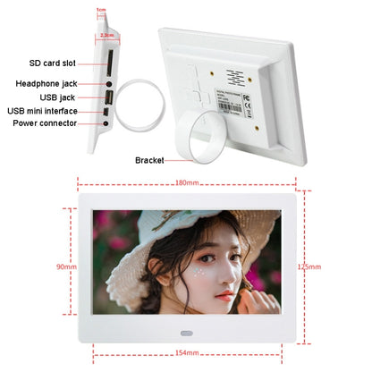 DPF-706 7 inch Digital Photo Frame LED Wall Mounted Advertising Machine, US Plug, EU Plug, UK Plu...