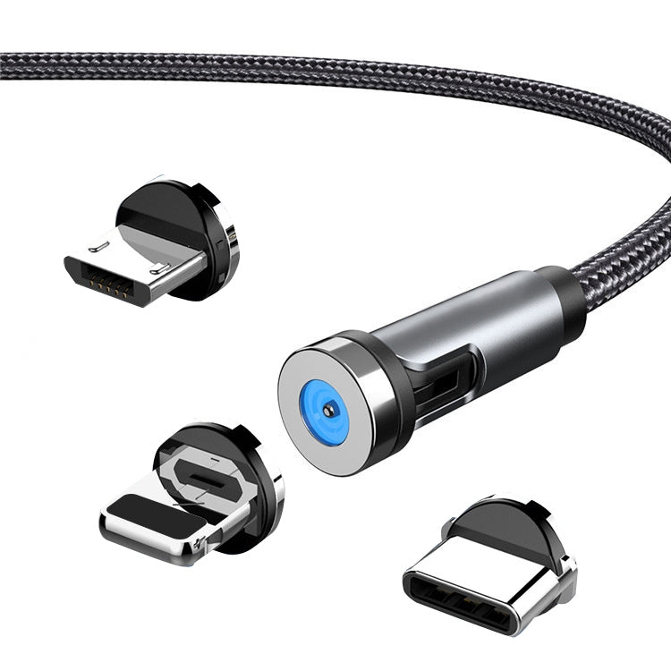 CC56 Dust Plug Rotating Magnetic Wire, Cbale Length: 2m, 2m Android Head, 2m Micro USB�����������...