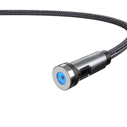 CC56 Dust Plug Rotating Magnetic Wire, Cbale Length: 2m, 2m Android Head, 2m Micro USB�����������...