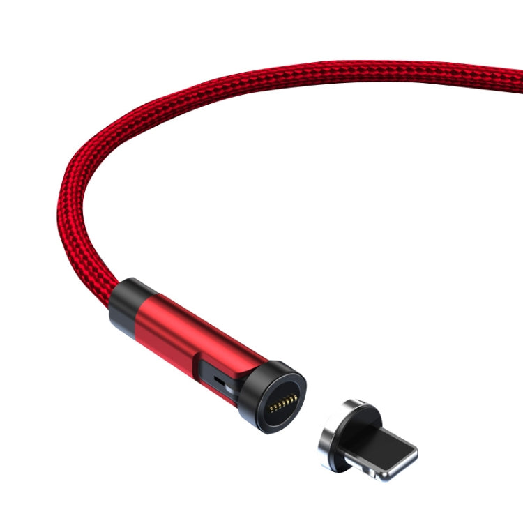 CC57 540 Degrees Rotary Magnetic Fast Charging Data Cable, 1m + 8Pin + Red, 2m + 8Pin + Red������...