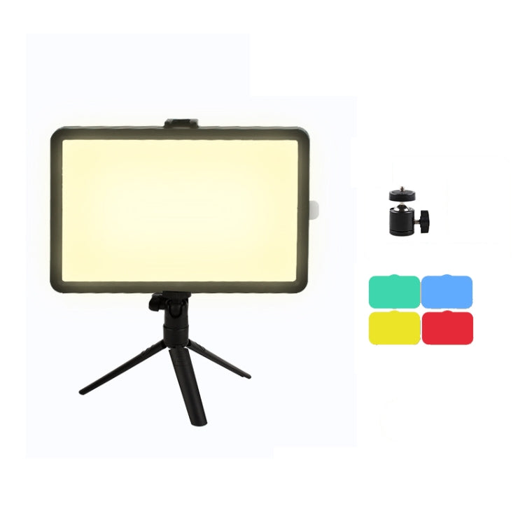 6 Inch 3200-5500K Three-color Temperature Photography Flat-panel Live Fill Light,Spec:, Small Tri...